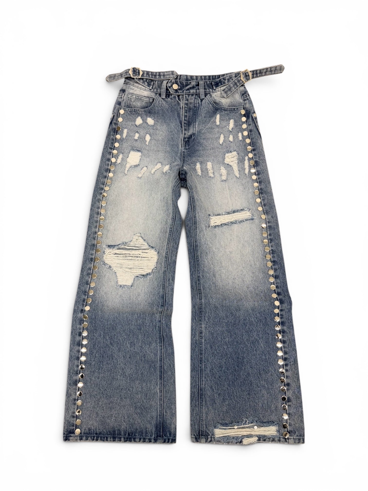 “Orbital” oyster Blue denim