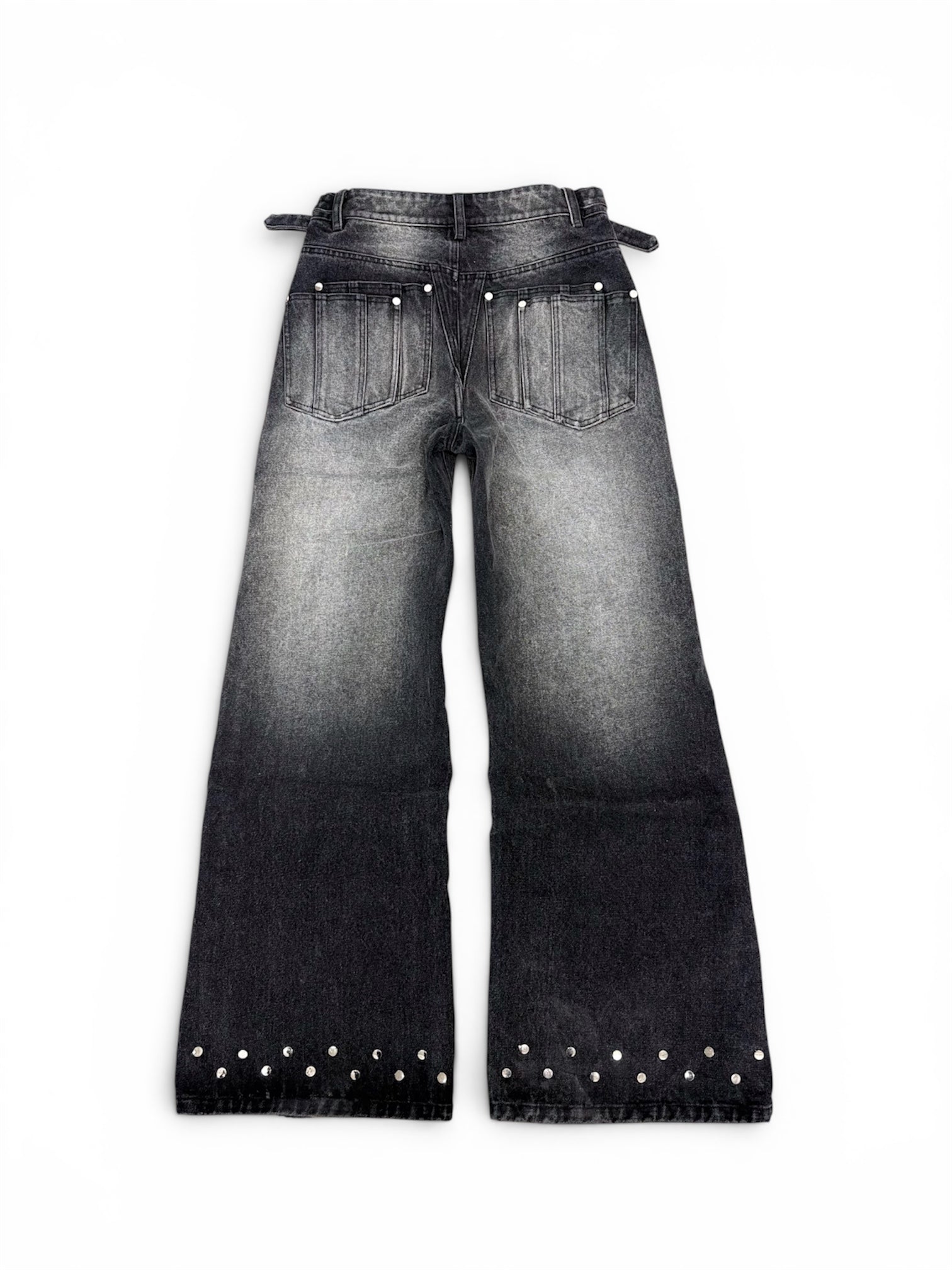 “Orbital” Black shadow denim