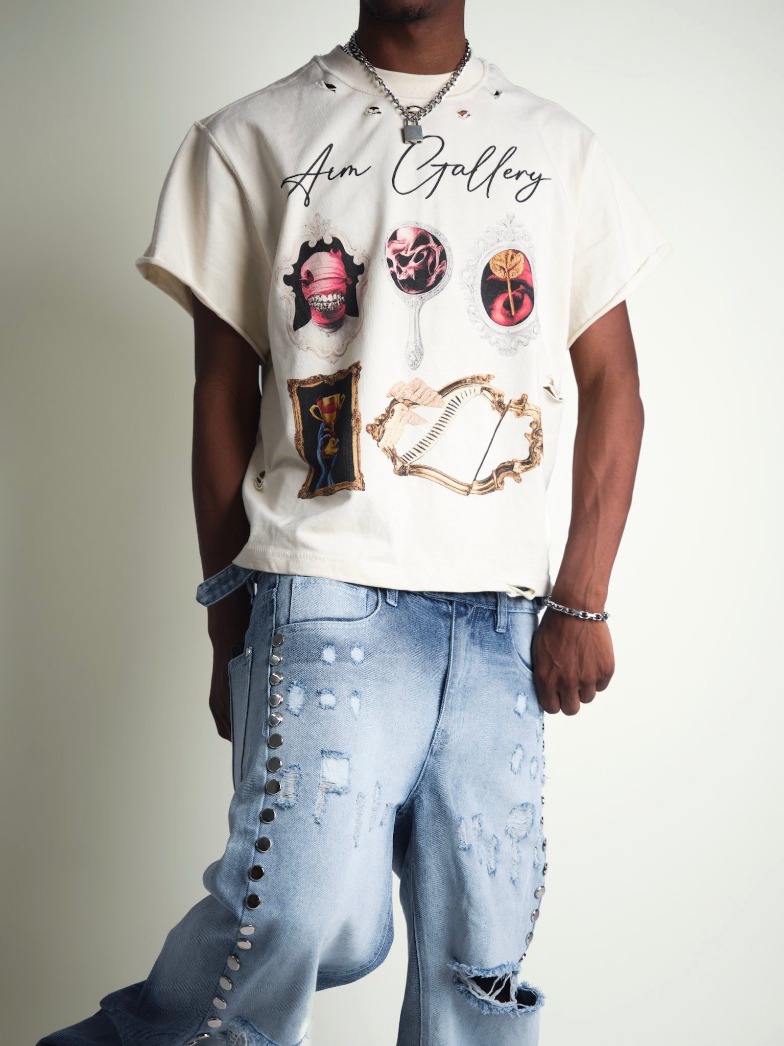 Aim Gallery Cream Tee