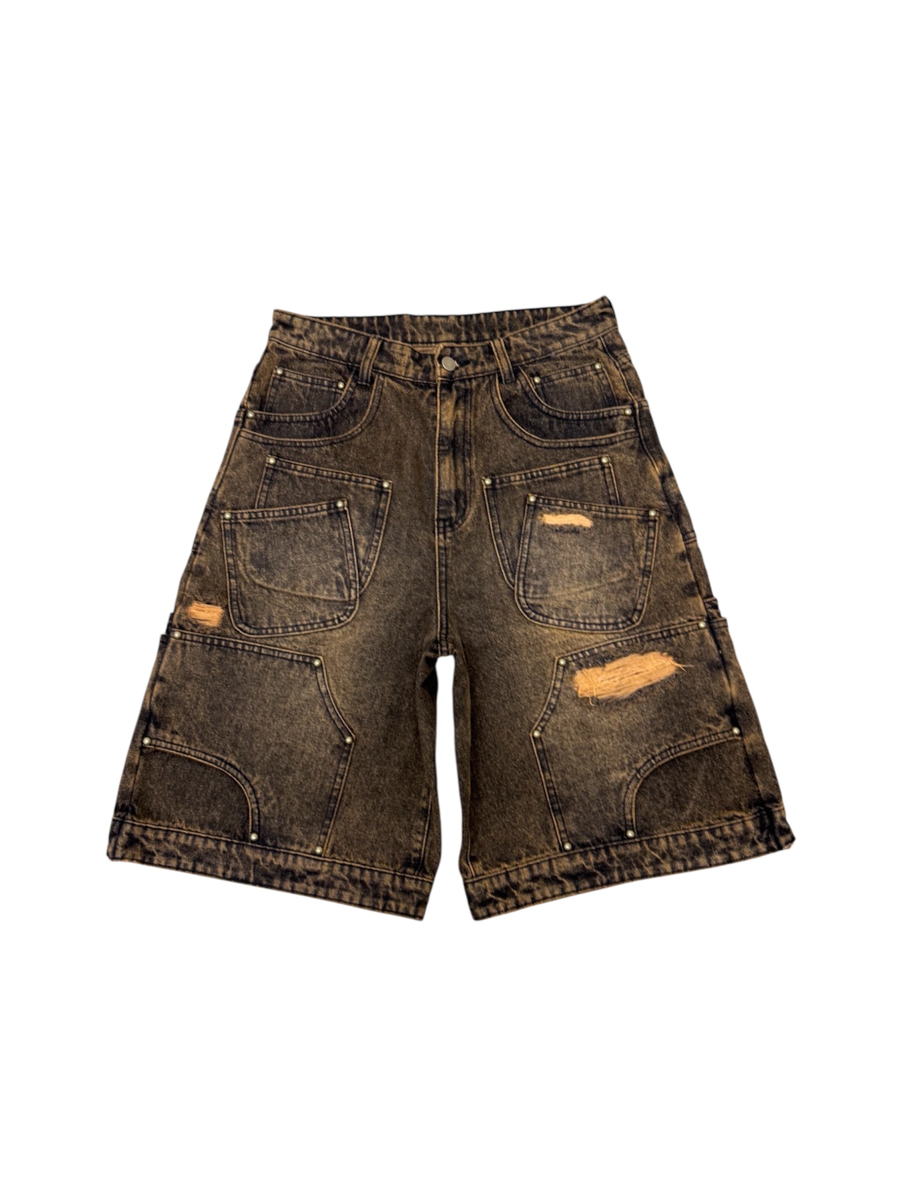 "CRYSTAL POCKET RUNNER" Brownie Jorts